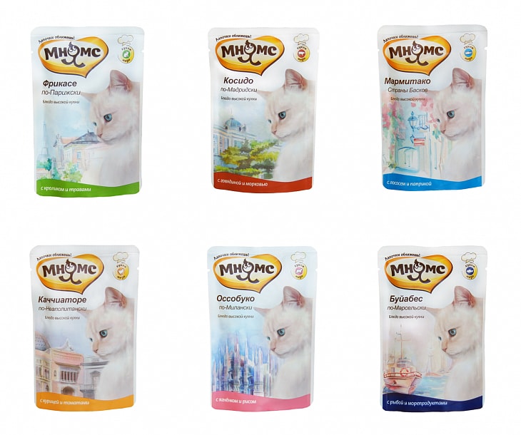 Консервированный корм для кошек Мнямс