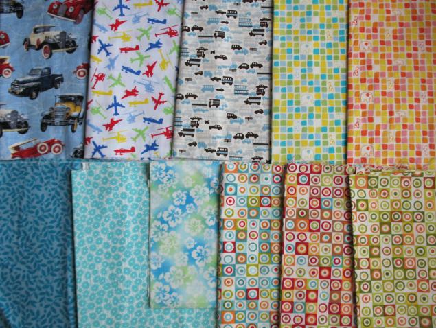 ткани разных расцветок