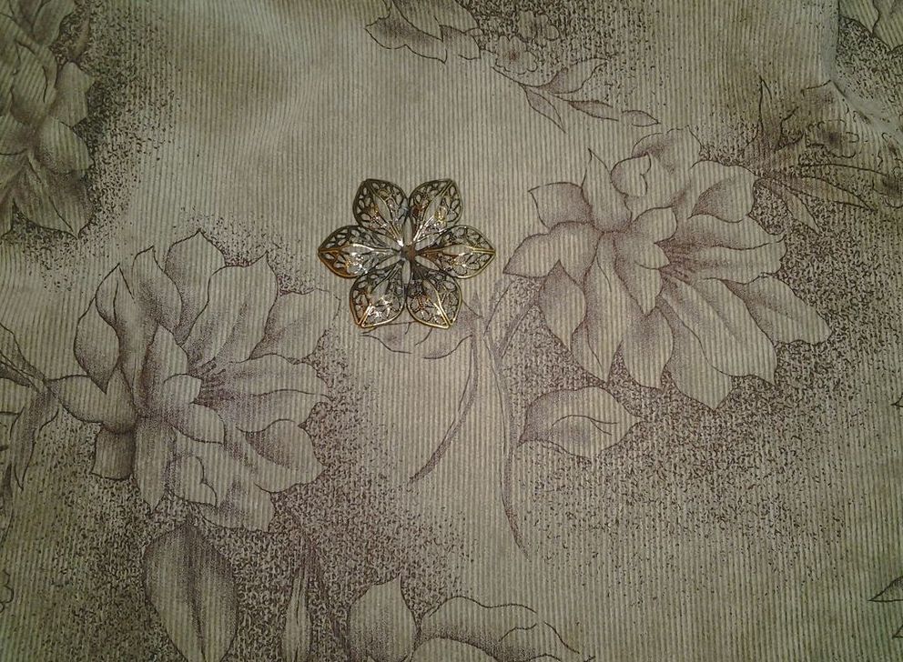 вельвет с цветами