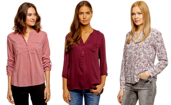 модели блузок из вискозы