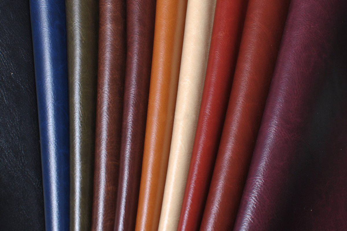 разные расцветки экокожи