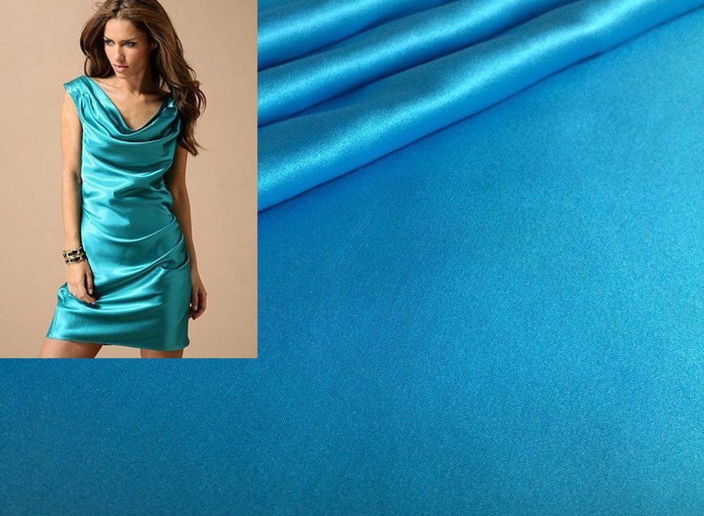 ткань и платье из атласа