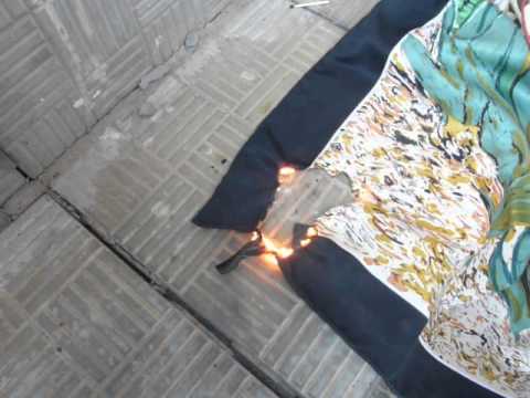 горение ткани