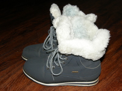 искусственный мех на обуви